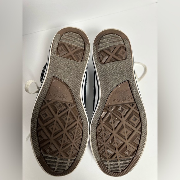 CHUCK TAYLOR ALL STAR WOMEN HI TOP CONVERSE SHOES - W9160 SIZE 10 BLACK/WHITE - Picture 6 of 8